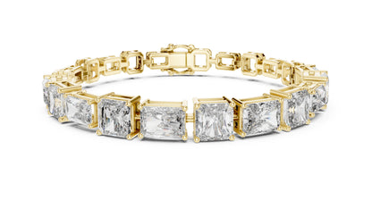 Emerald Tennis Lab Grown Diamond Bracelet