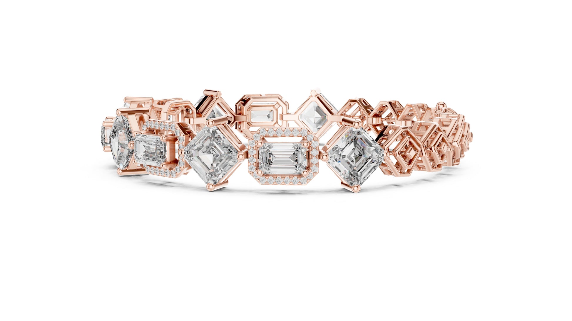 Emerald Tennis Lab Grown Diamond Bracelet