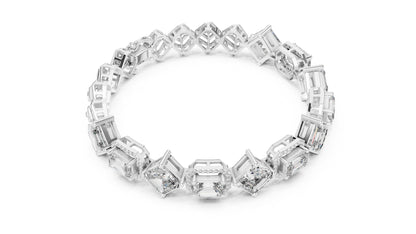 Emerald Tennis Lab Grown Diamond Bracelet