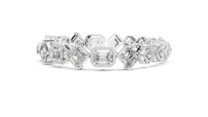 Emerald Tennis Lab Grown Diamond Bracelet