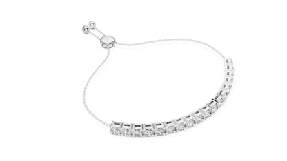 Cushion Tennis Lab Grown Diamond Bracelet