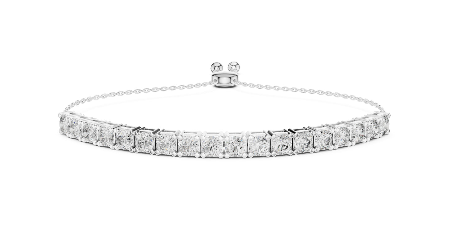 Cushion Tennis Lab Grown Diamond Bracelet