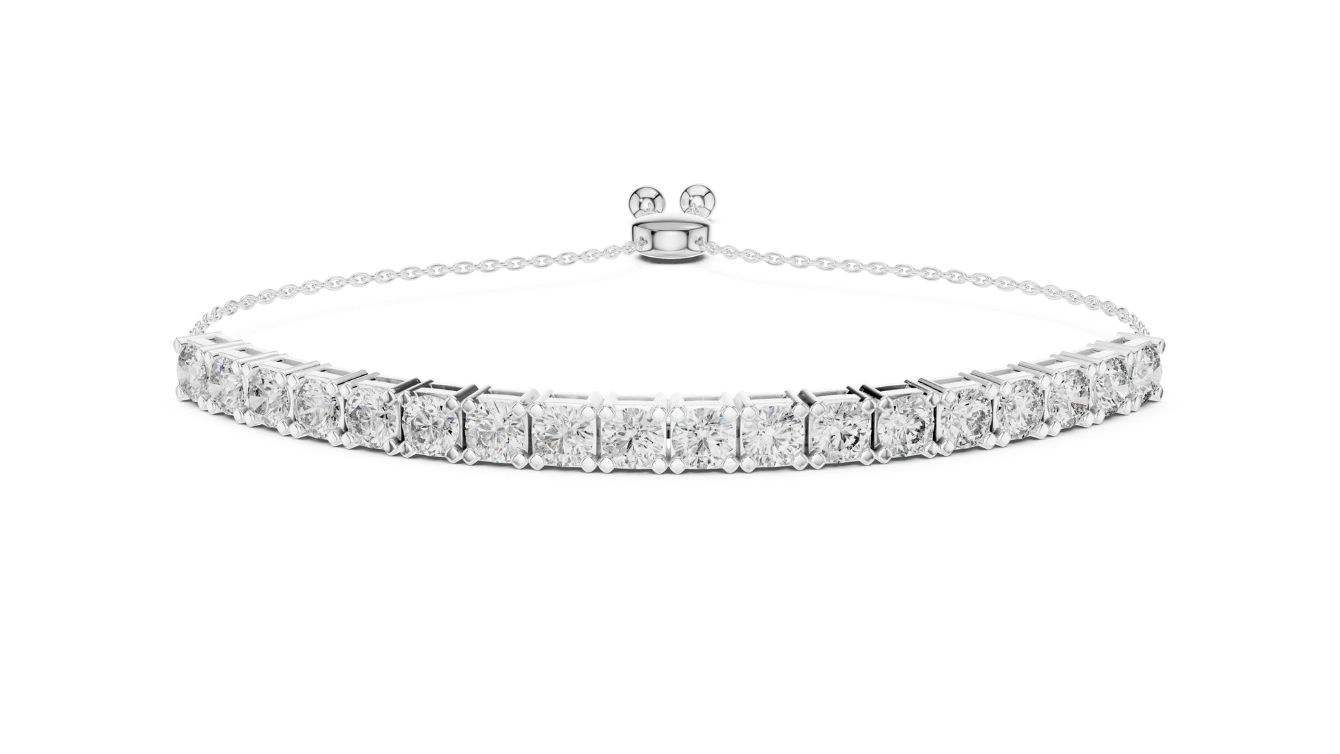 Cushion Tennis Lab Grown Diamond Bracelet
