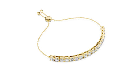 Cushion Tennis Lab Grown Diamond Bracelet