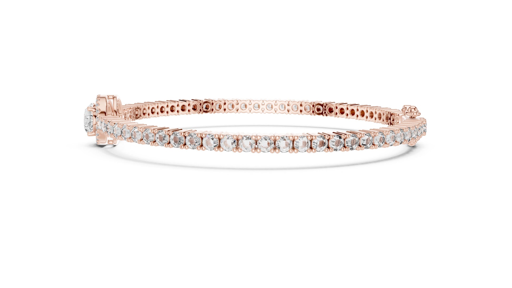 Round Tennis Lab Grown Diamond Bracelet