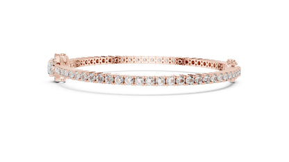 Round Tennis Lab Grown Diamond Bracelet