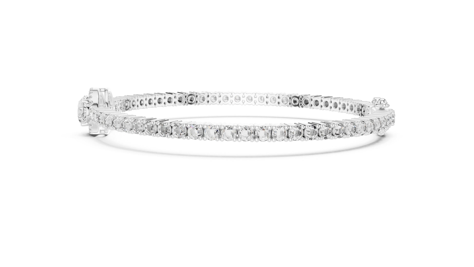 Round Tennis Lab Grown Diamond Bracelet