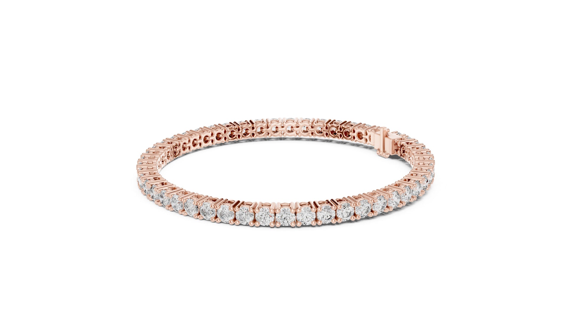 Round Tennis Lab Grown Diamond Bracelet