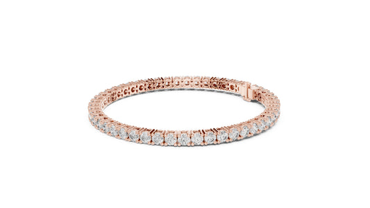 Round Tennis Lab Grown Diamond Bracelet