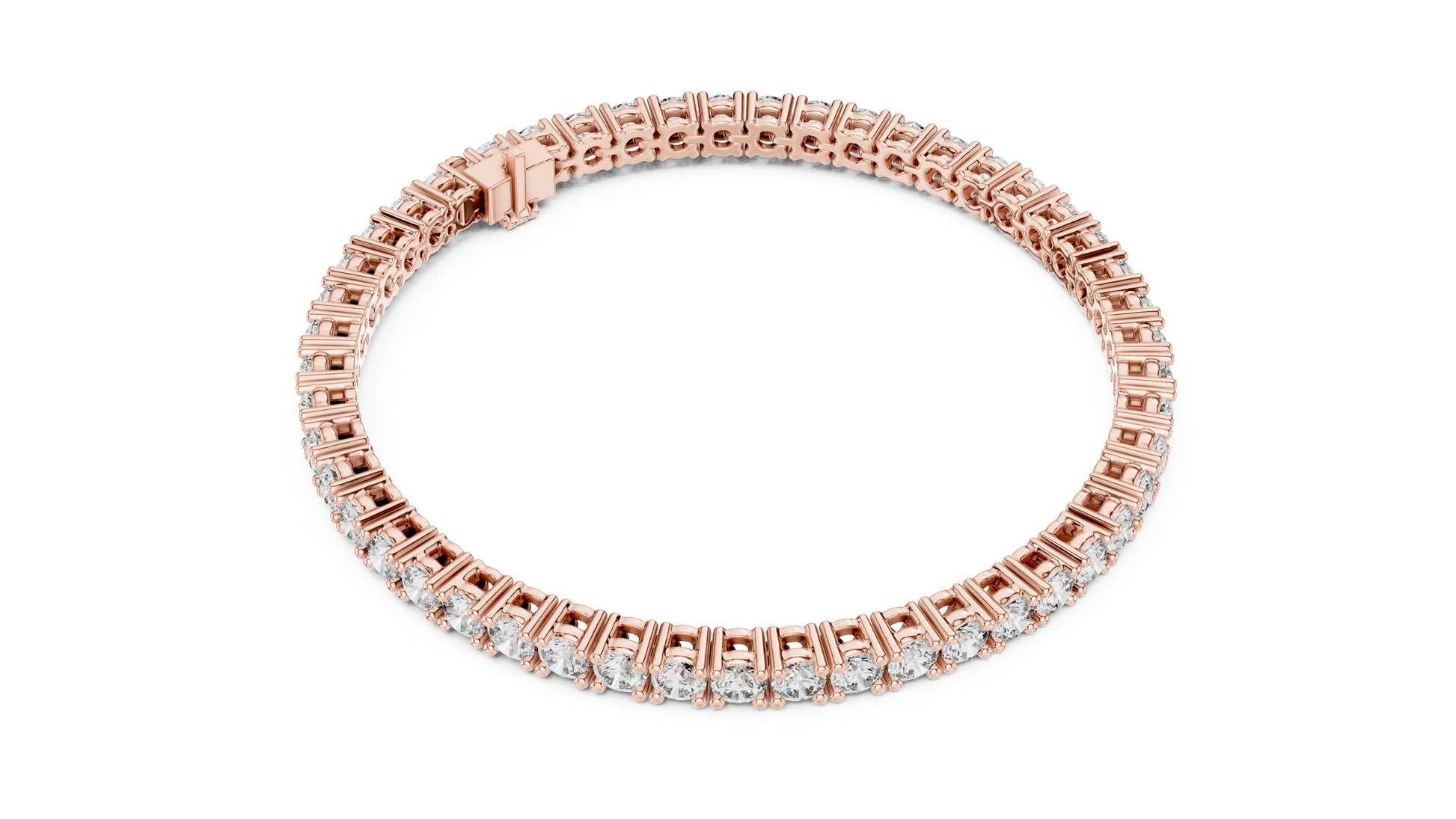 Round Tennis Lab Grown Diamond Bracelet