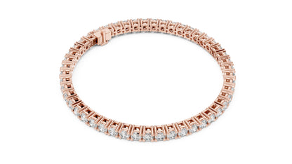 Round Tennis Lab Grown Diamond Bracelet