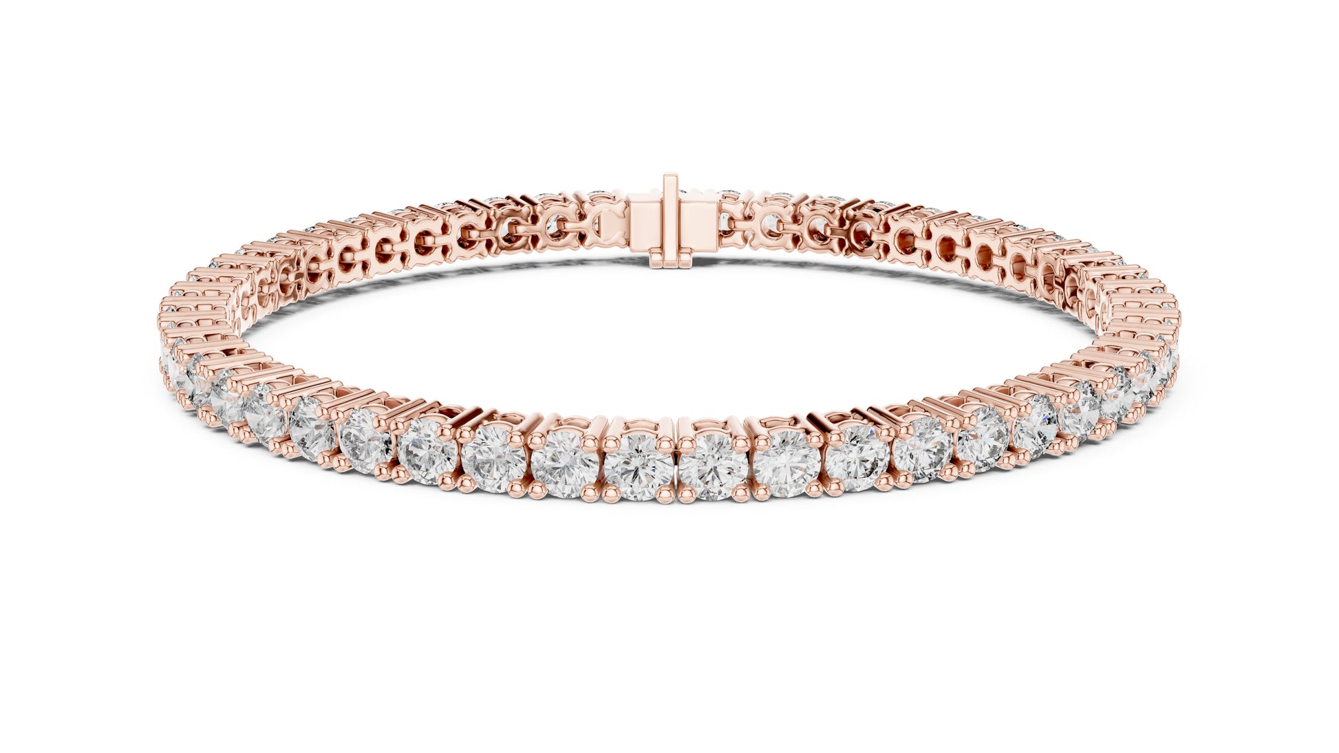 Round Tennis Lab Grown Diamond Bracelet
