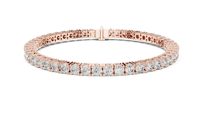 Round Tennis Lab Grown Diamond Bracelet