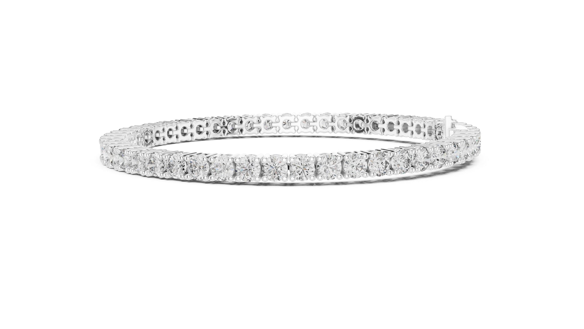 Round Tennis Lab Grown Diamond Bracelet