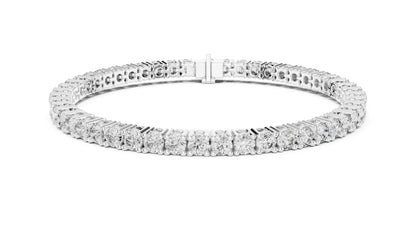 Round Tennis Lab Grown Diamond Bracelet