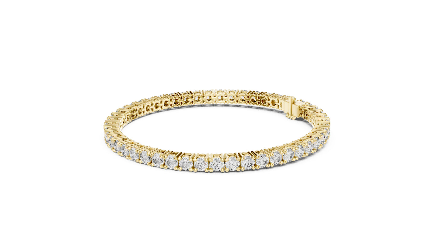 Round Tennis Lab Grown Diamond Bracelet