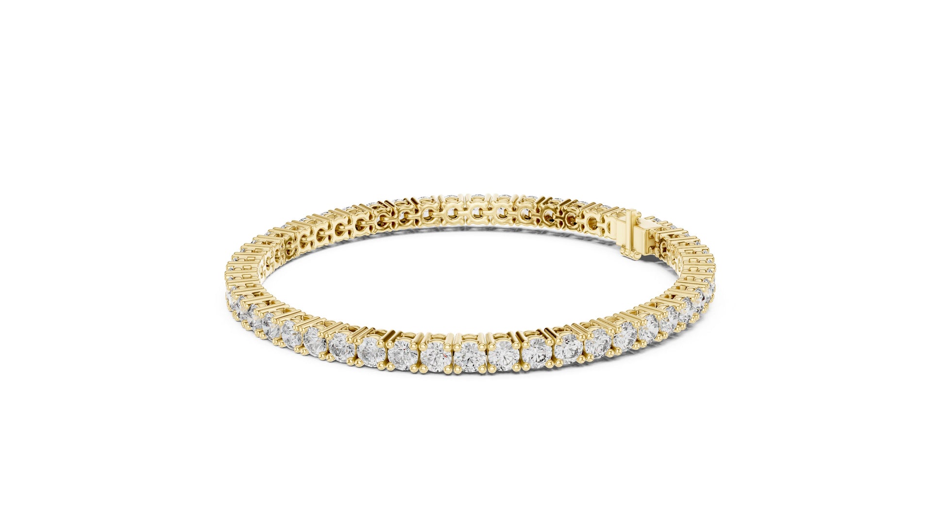 Round Tennis Lab Grown Diamond Bracelet