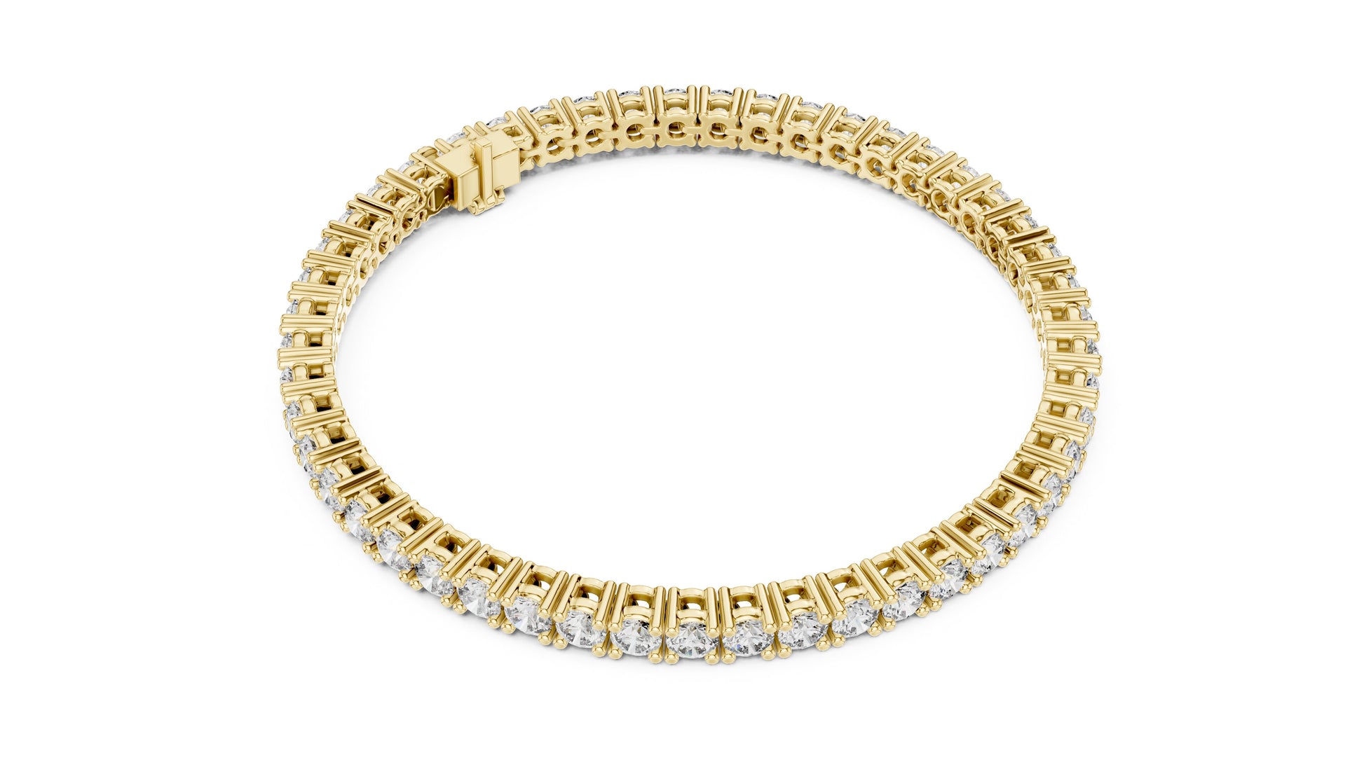 Round Tennis Lab Grown Diamond Bracelet