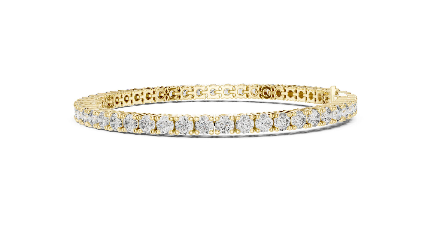 Round Tennis Lab Grown Diamond Bracelet