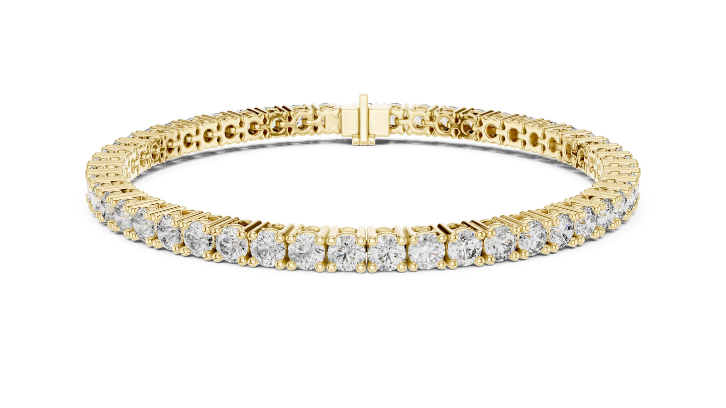 Round Tennis Lab Grown Diamond Bracelet