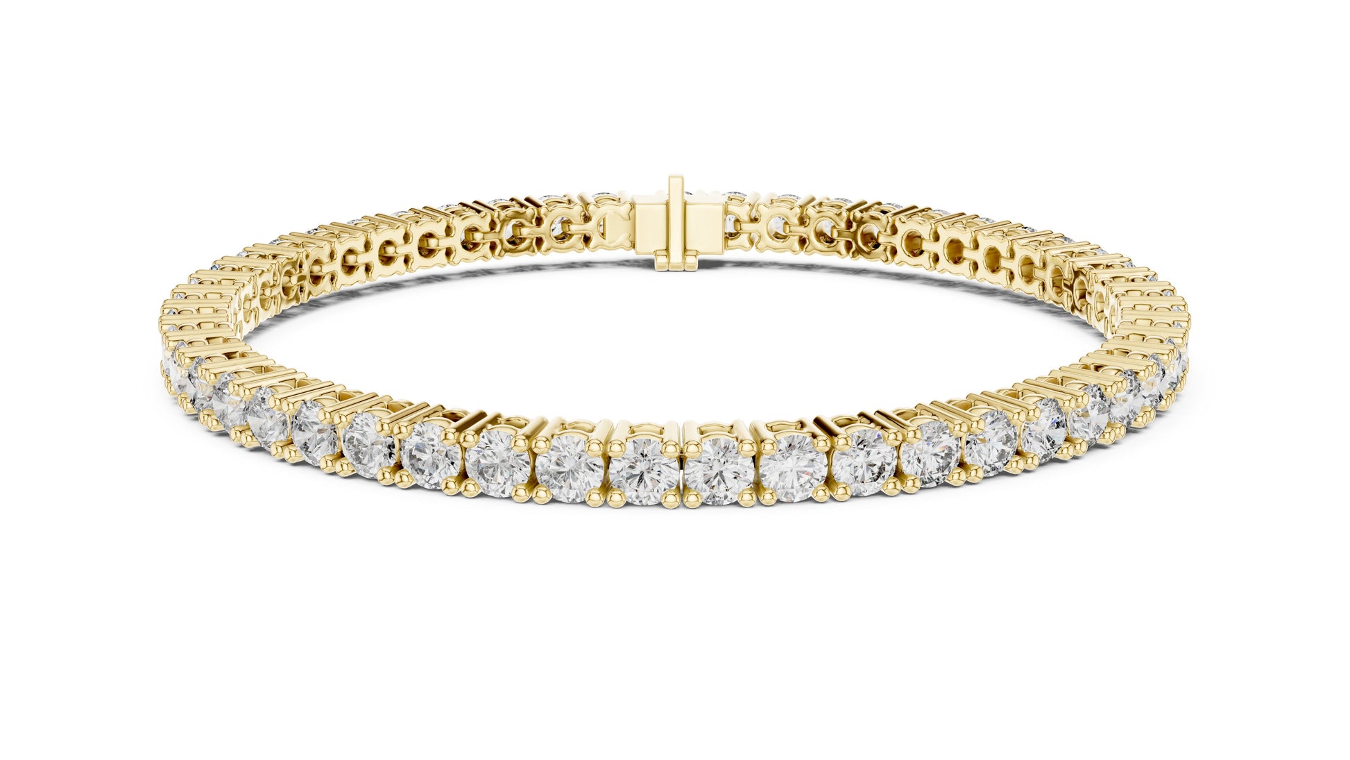 Round Tennis Lab Grown Diamond Bracelet