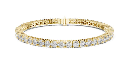 Round Tennis Lab Grown Diamond Bracelet