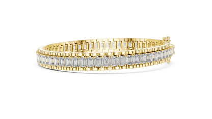 Emerald Tennis Lab Grown Diamond Bracelet
