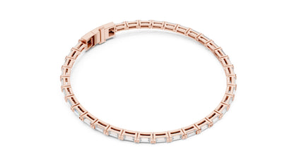 Emerald Tennis Lab Grown Diamond Bracelet