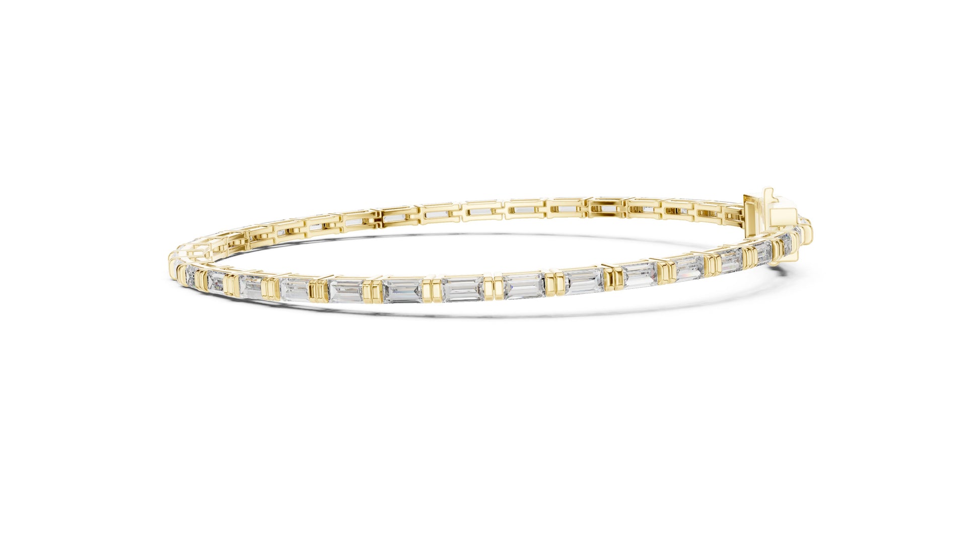Emerald Tennis Lab Grown Diamond Bracelet