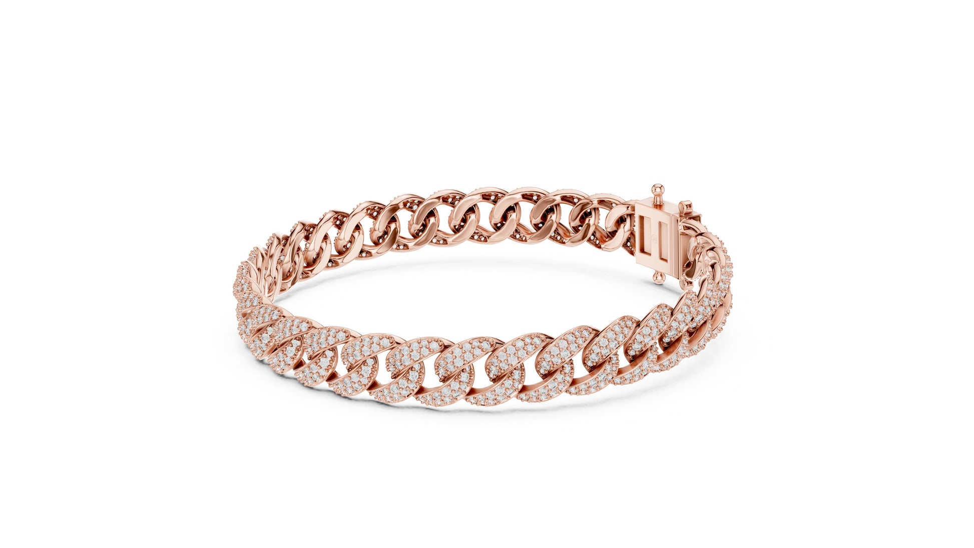 Round Link Lab Grown Diamond Bracelet