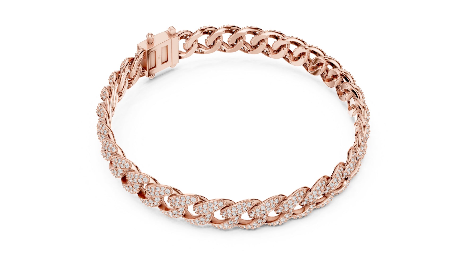 Round Link Lab Grown Diamond Bracelet
