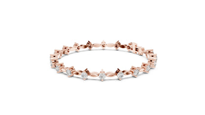 Marquise Tennis Lab Grown Diamond Bracelet