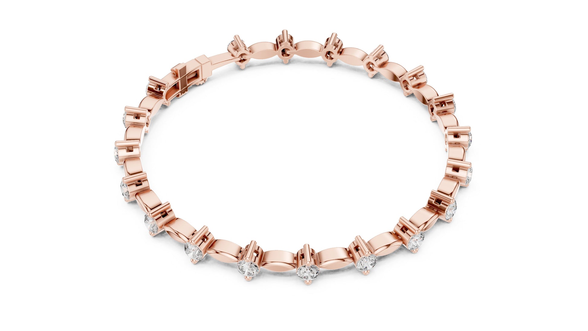 Marquise Tennis Lab Grown Diamond Bracelet