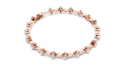 Marquise Tennis Lab Grown Diamond Bracelet