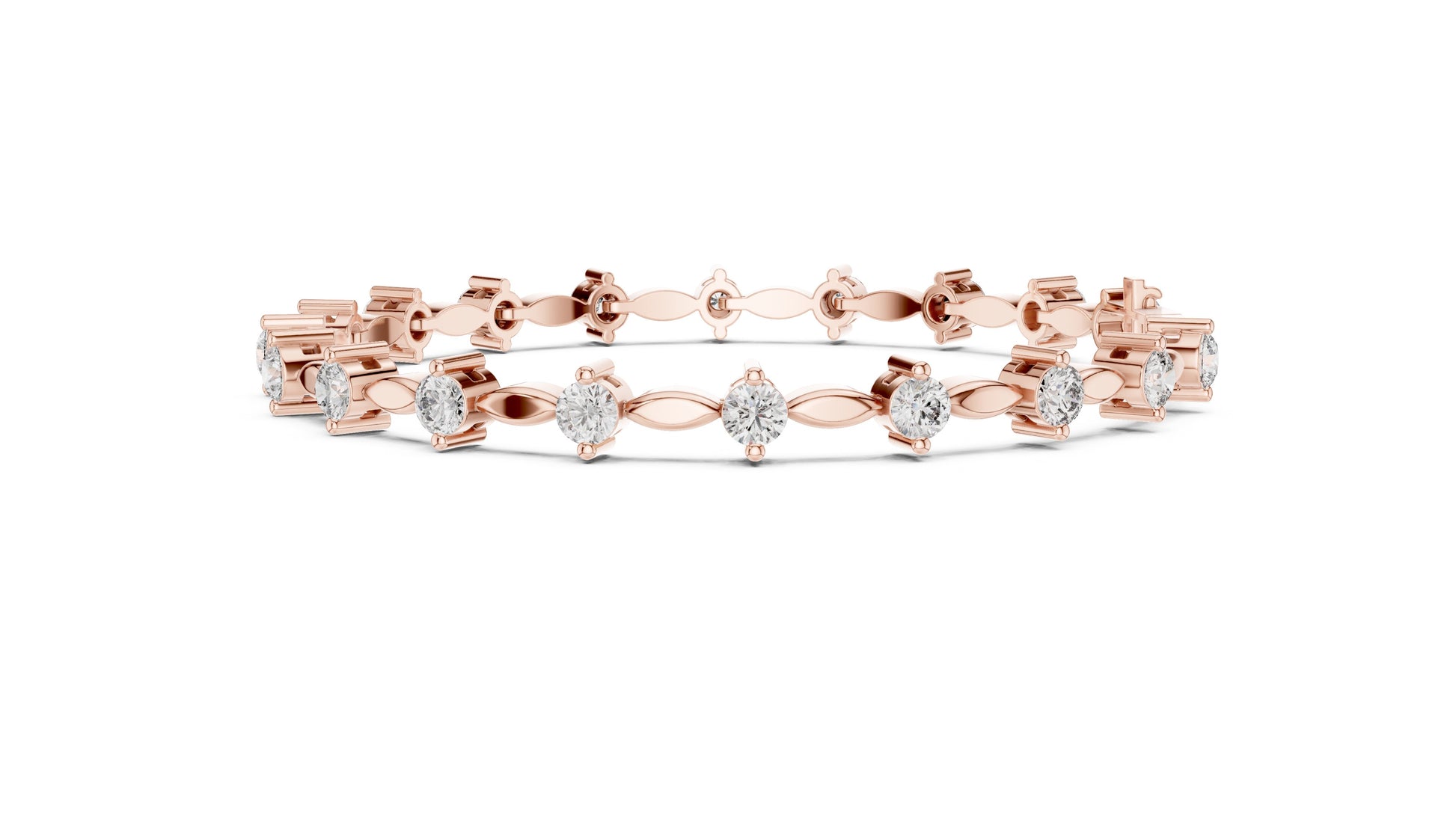 Marquise Tennis Lab Grown Diamond Bracelet