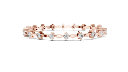 Marquise Tennis Lab Grown Diamond Bracelet