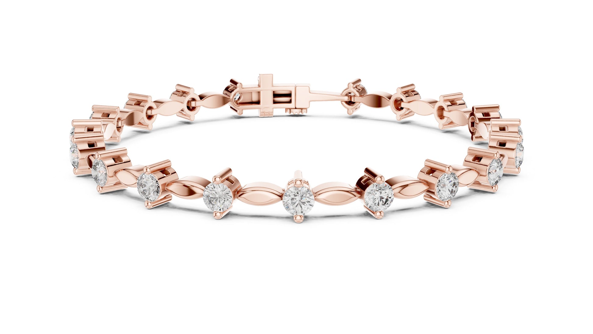 Marquise Tennis Lab Grown Diamond Bracelet