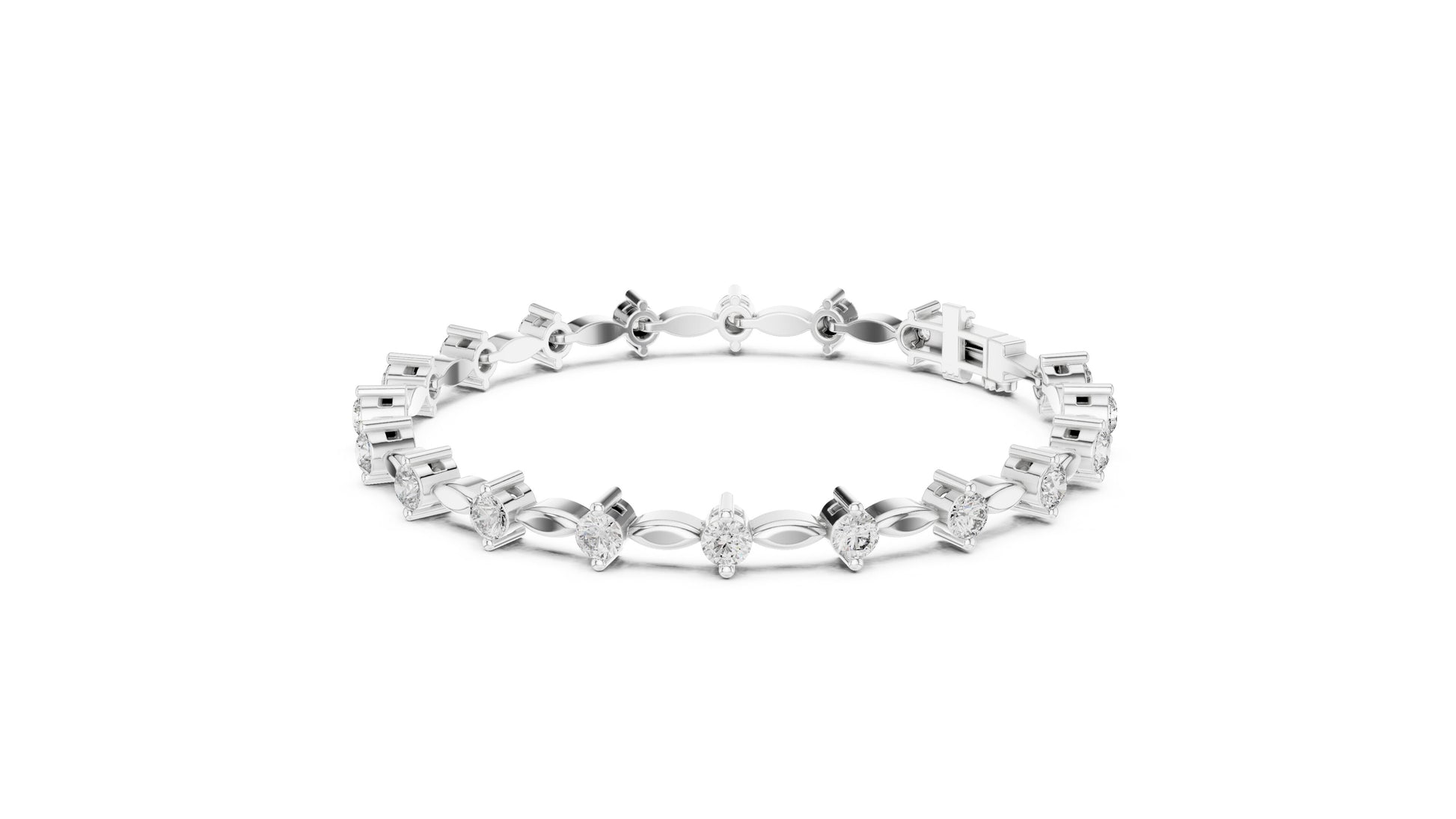 Marquise Tennis Lab Grown Diamond Bracelet