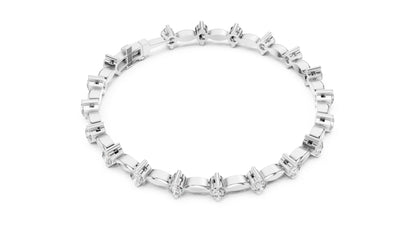 Marquise Tennis Lab Grown Diamond Bracelet