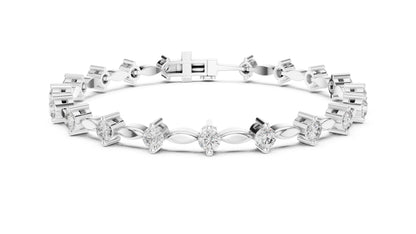 Marquise Tennis Lab Grown Diamond Bracelet