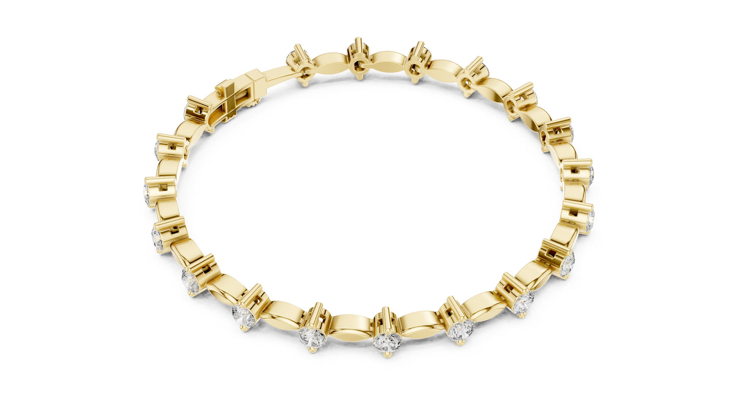 Marquise Tennis Lab Grown Diamond Bracelet