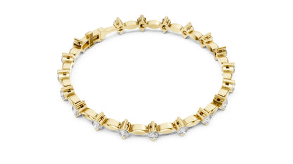 Marquise Tennis Lab Grown Diamond Bracelet