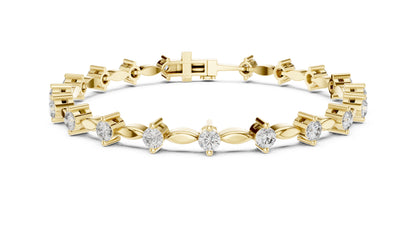 Marquise Tennis Lab Grown Diamond Bracelet