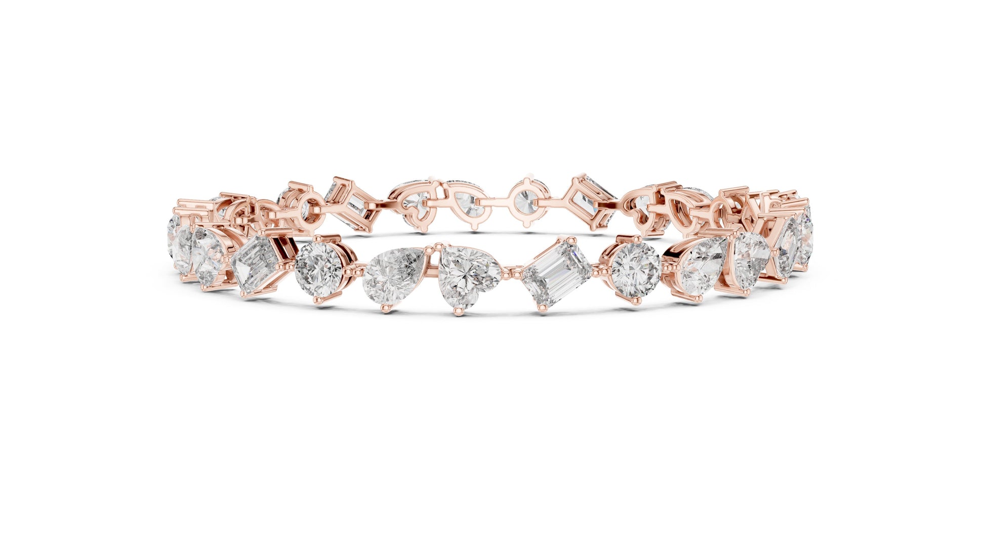 Mixed Shape Lab Grown Diamond Tennis Bracelet