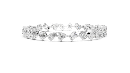 Mixed Shape Lab Grown Diamond Tennis Bracelet