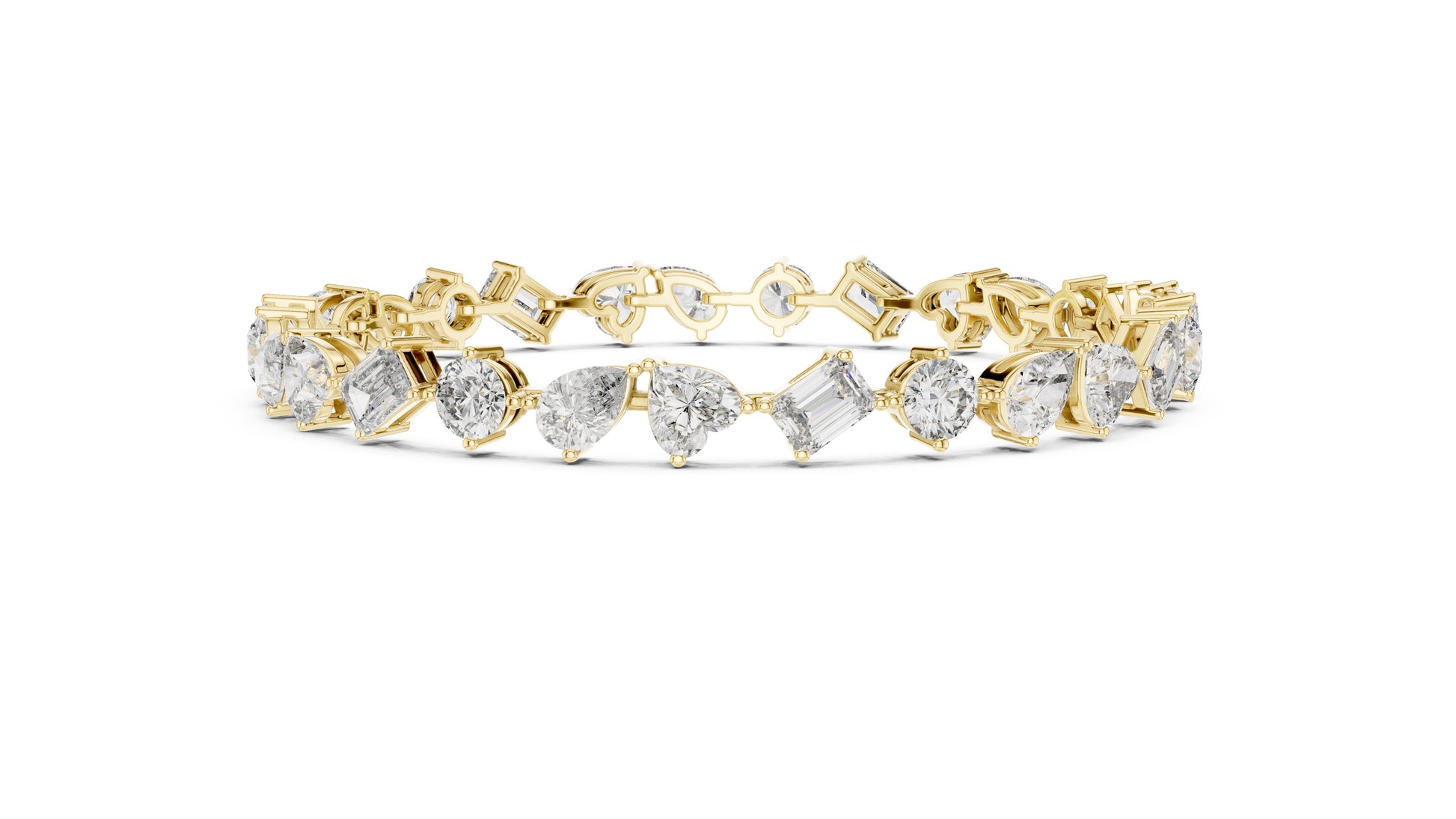 Mixed Shape Lab Grown Diamond Tennis Bracelet