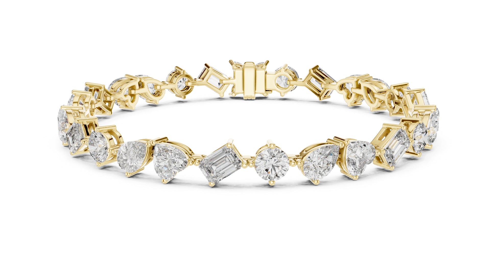 Mixed Shape Lab Grown Diamond Tennis Bracelet