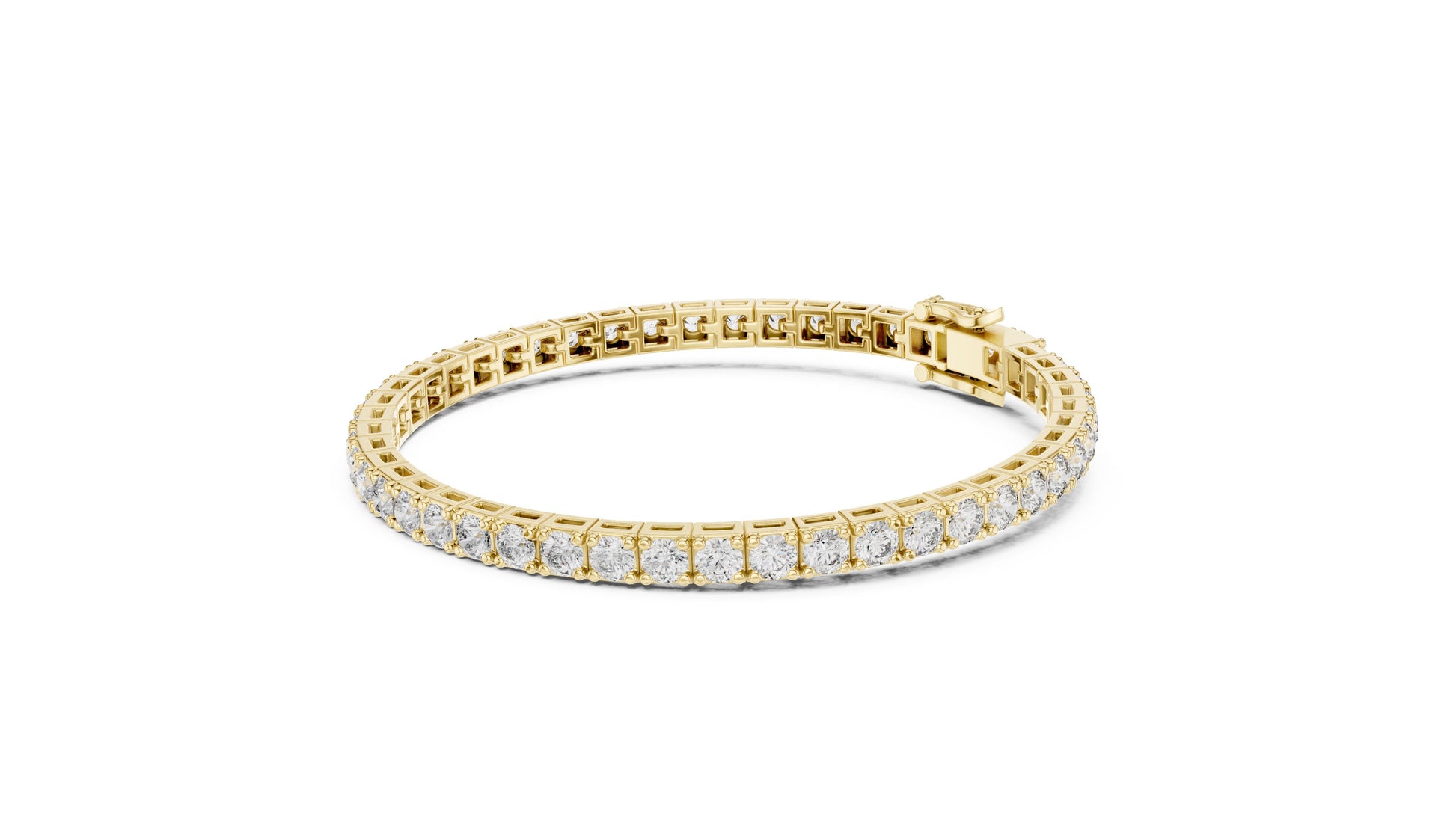 Round Tennis Lab Grown Diamond Bracelet
