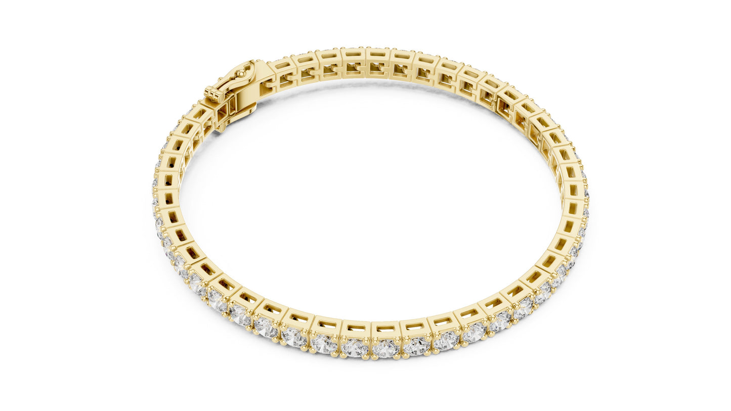 Round Tennis Lab Grown Diamond Bracelet