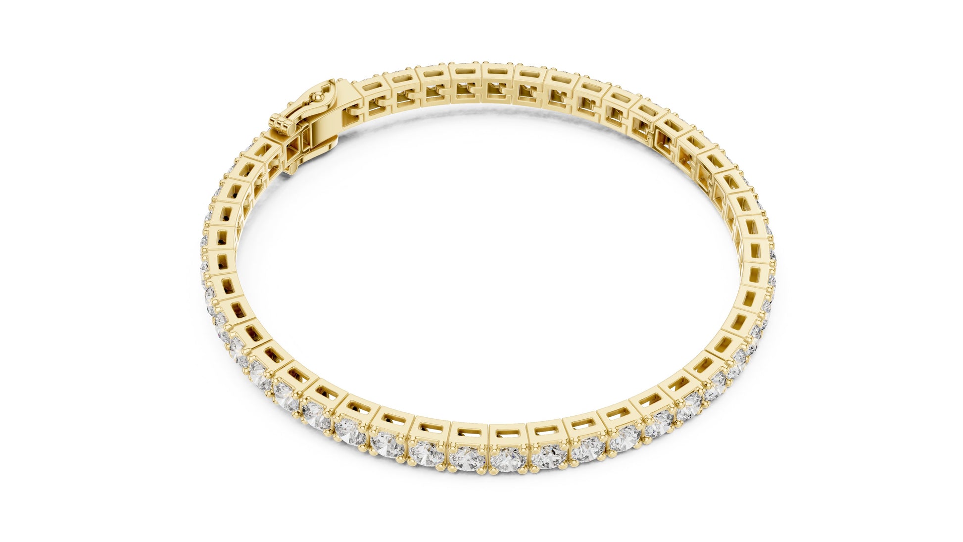 Round Tennis Lab Grown Diamond Bracelet